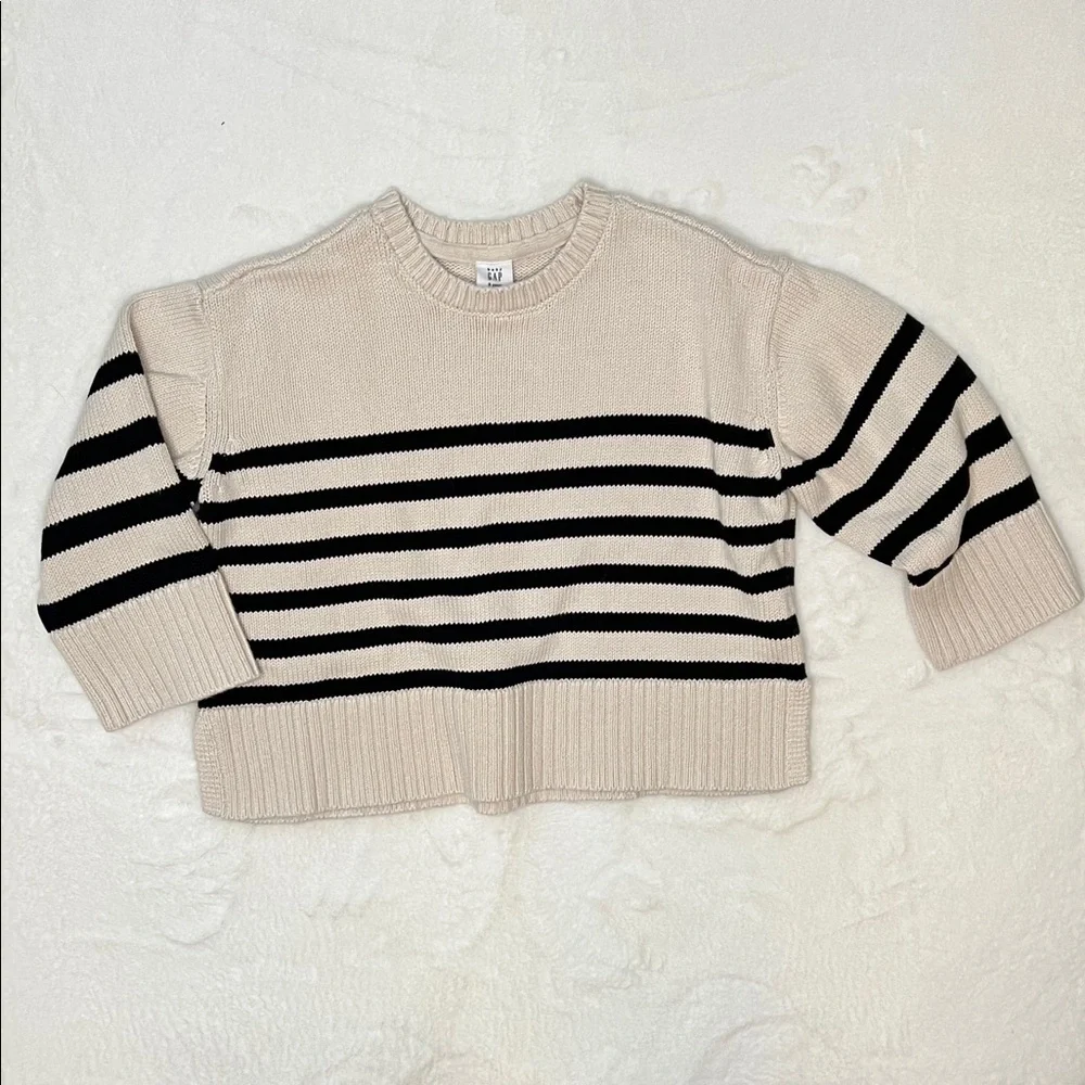 GAP Baby 24/7 Split-Hem Stripe Sweater Size 5T